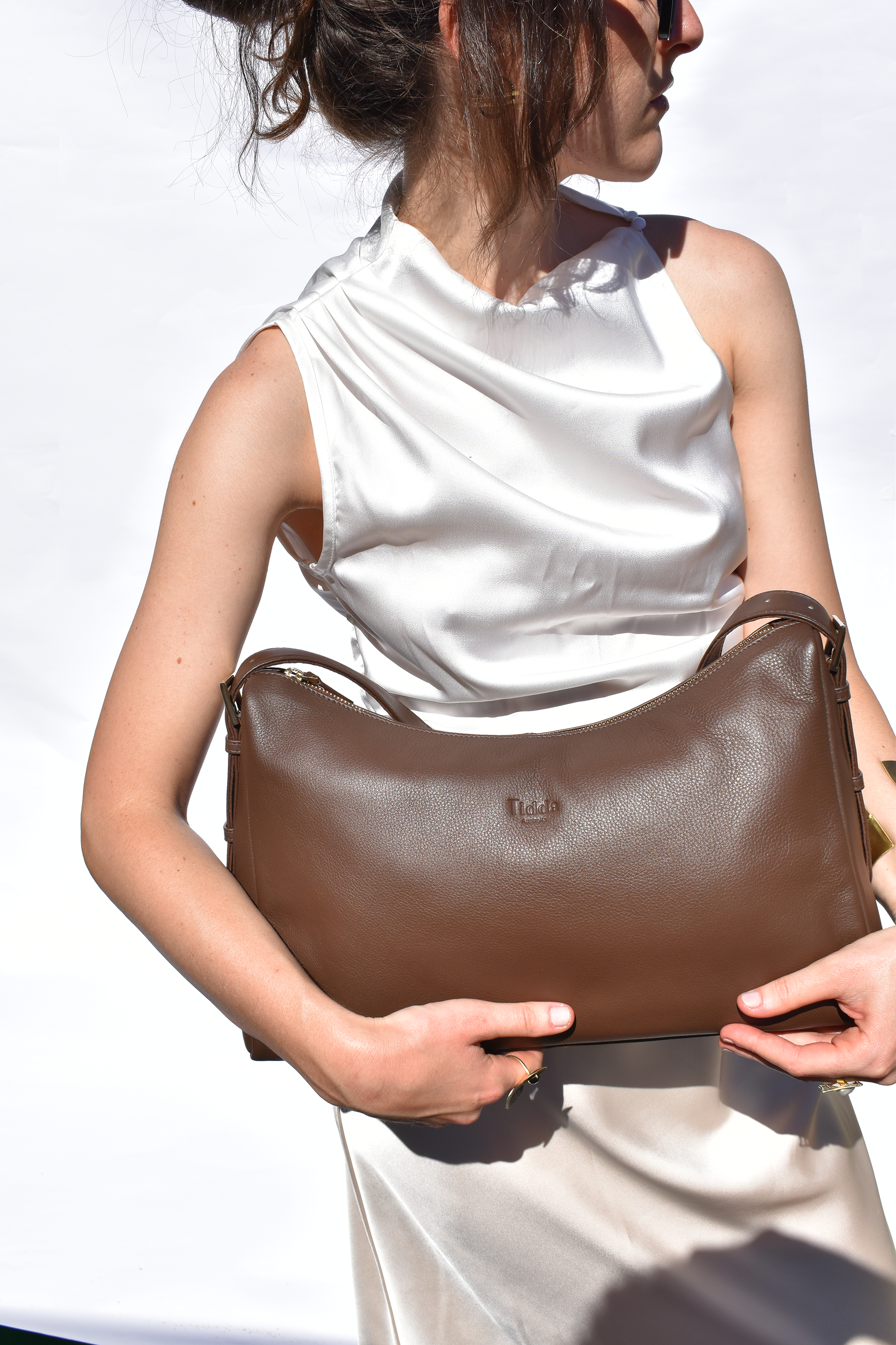 Esperance XL Bag Cocoa Brown Full Grain Leather - Tidda
