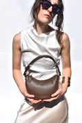 Elizabeth Bag Cocoa Brown Full Grain Leather - Tidda