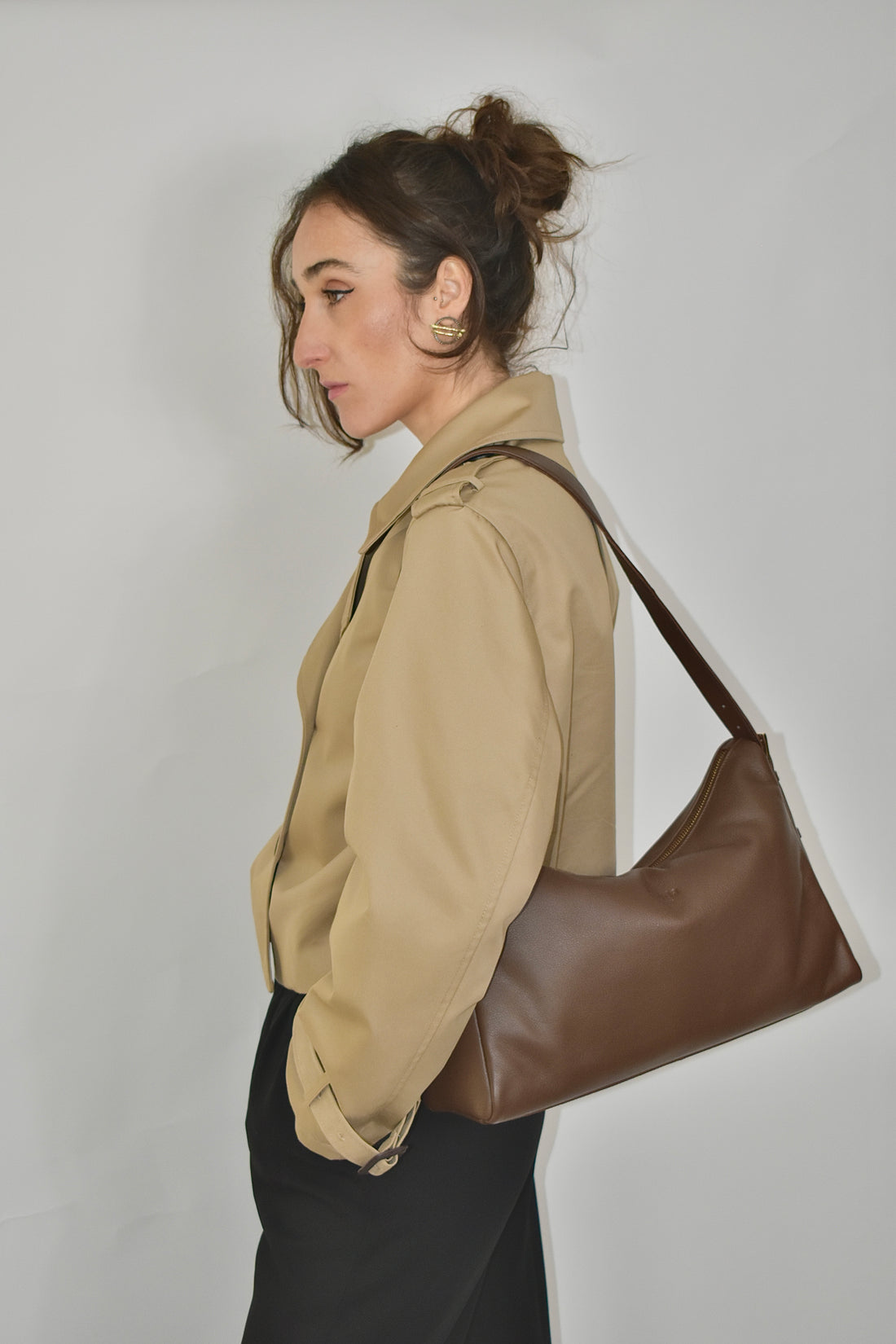 Esperance XL Bag Cocoa Brown Full Grain Leather - Tidda
