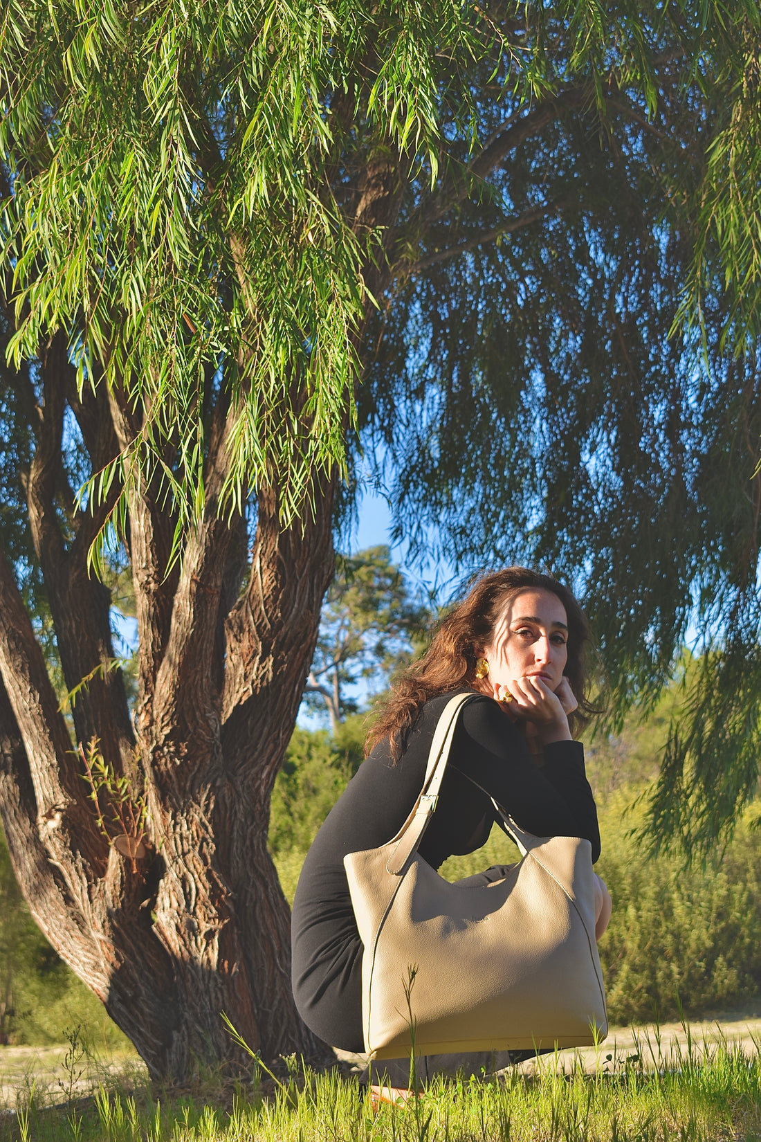 Margaret Tote Sand Full Grain Leather - Tidda