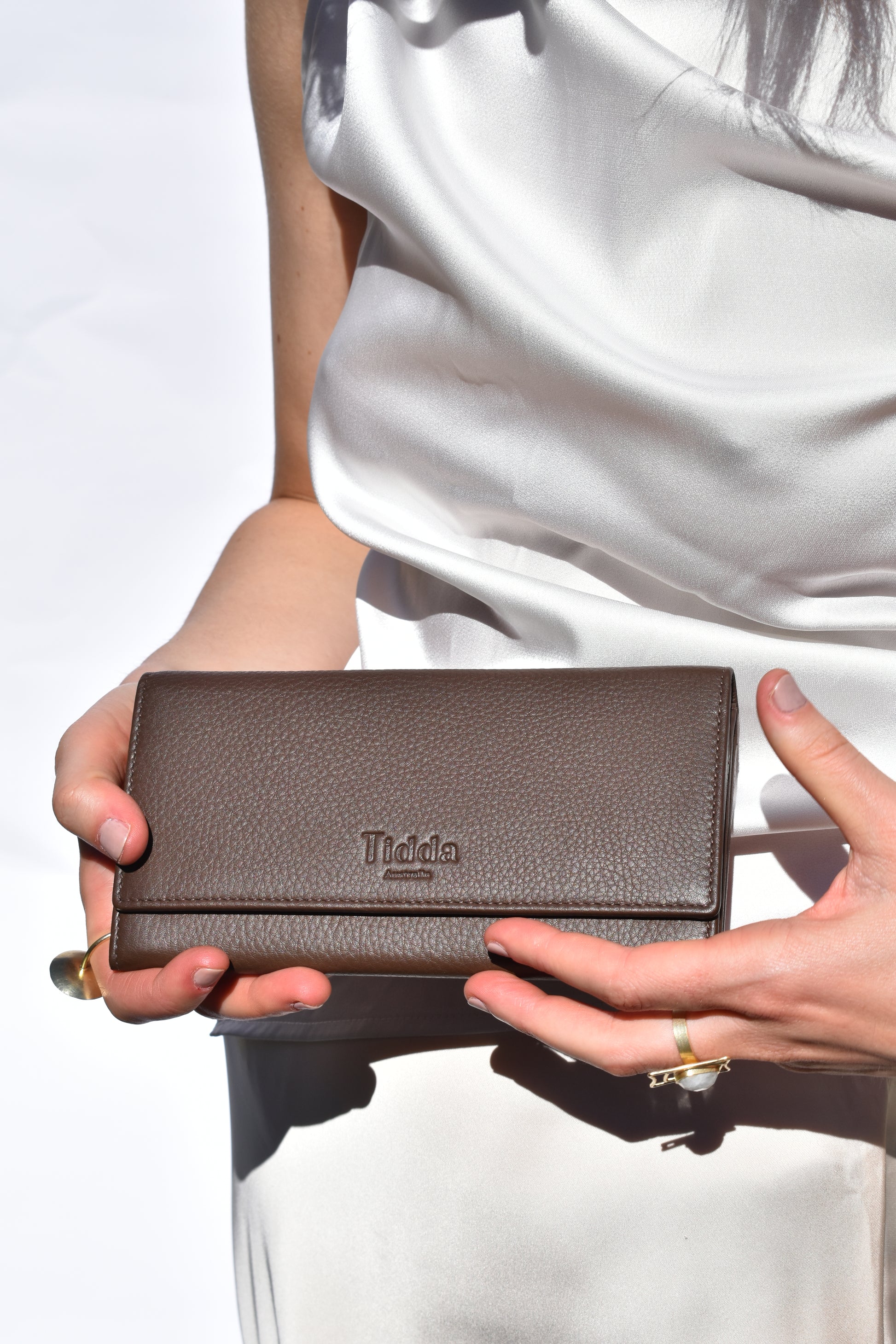 Ningaloo Wallet Cocoa Brown Full Grain Leather - Tidda