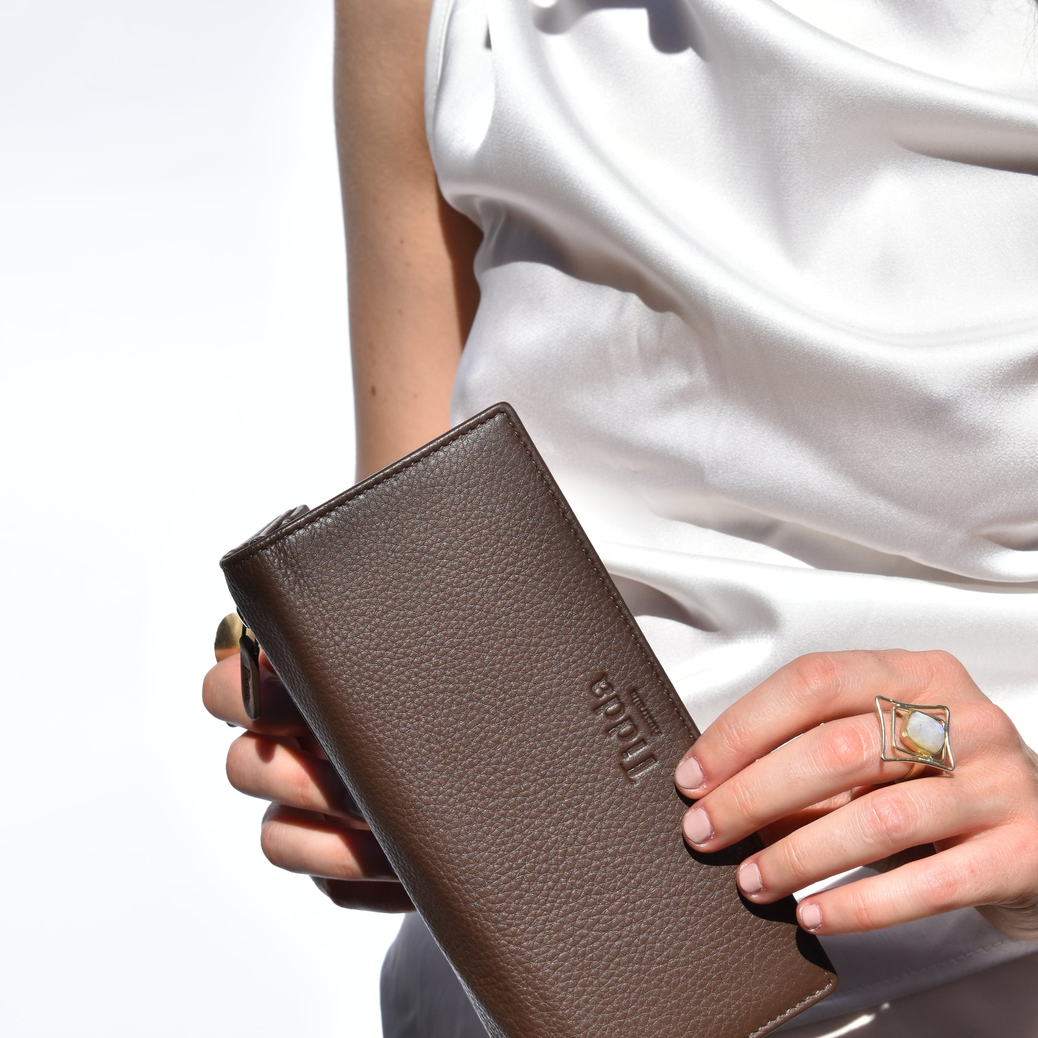 Ningaloo Wallet Cocoa Brown Full Grain Leather - Tidda