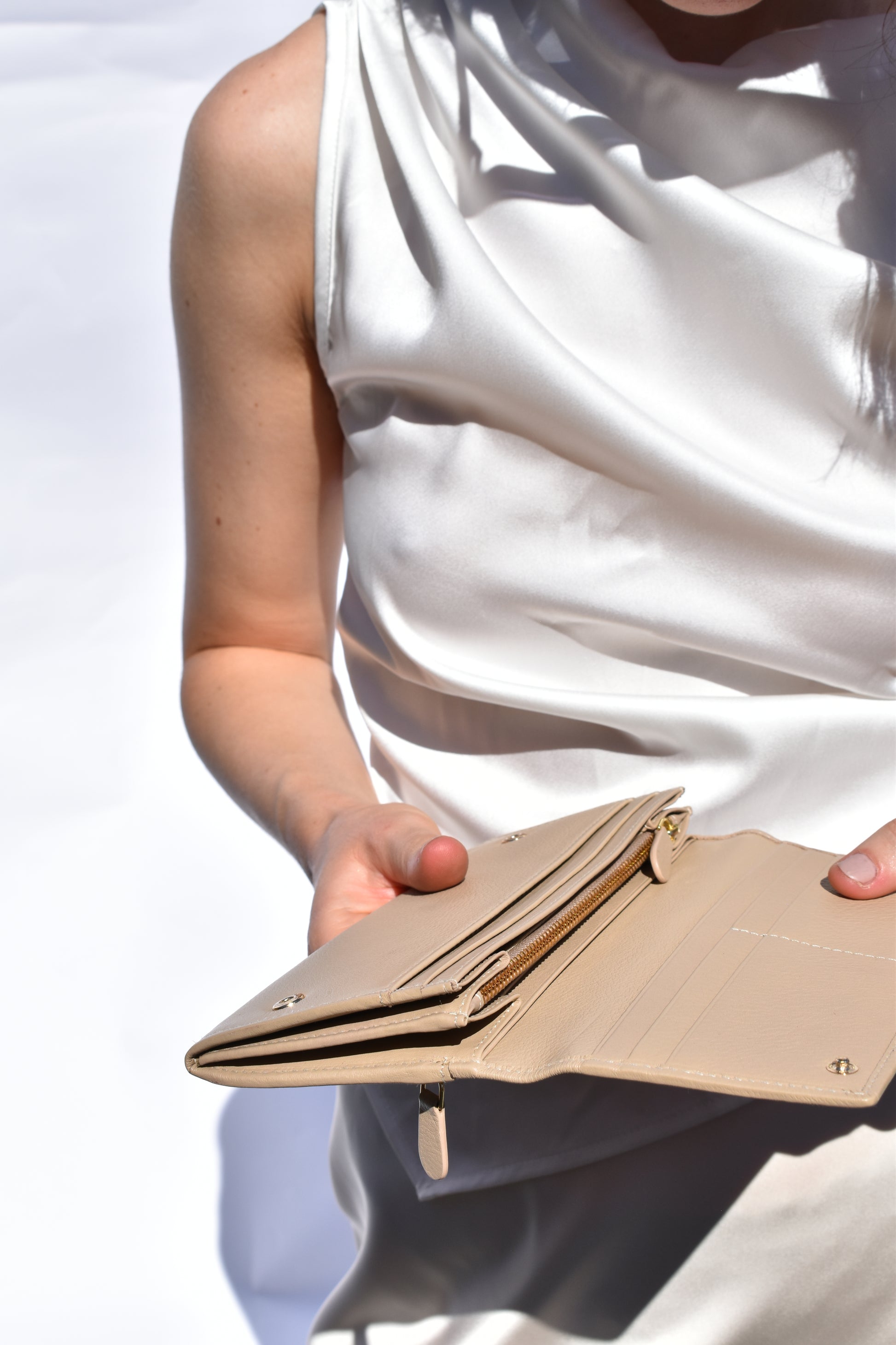 Ningaloo Wallet Sand Full Grain Leather - Tidda