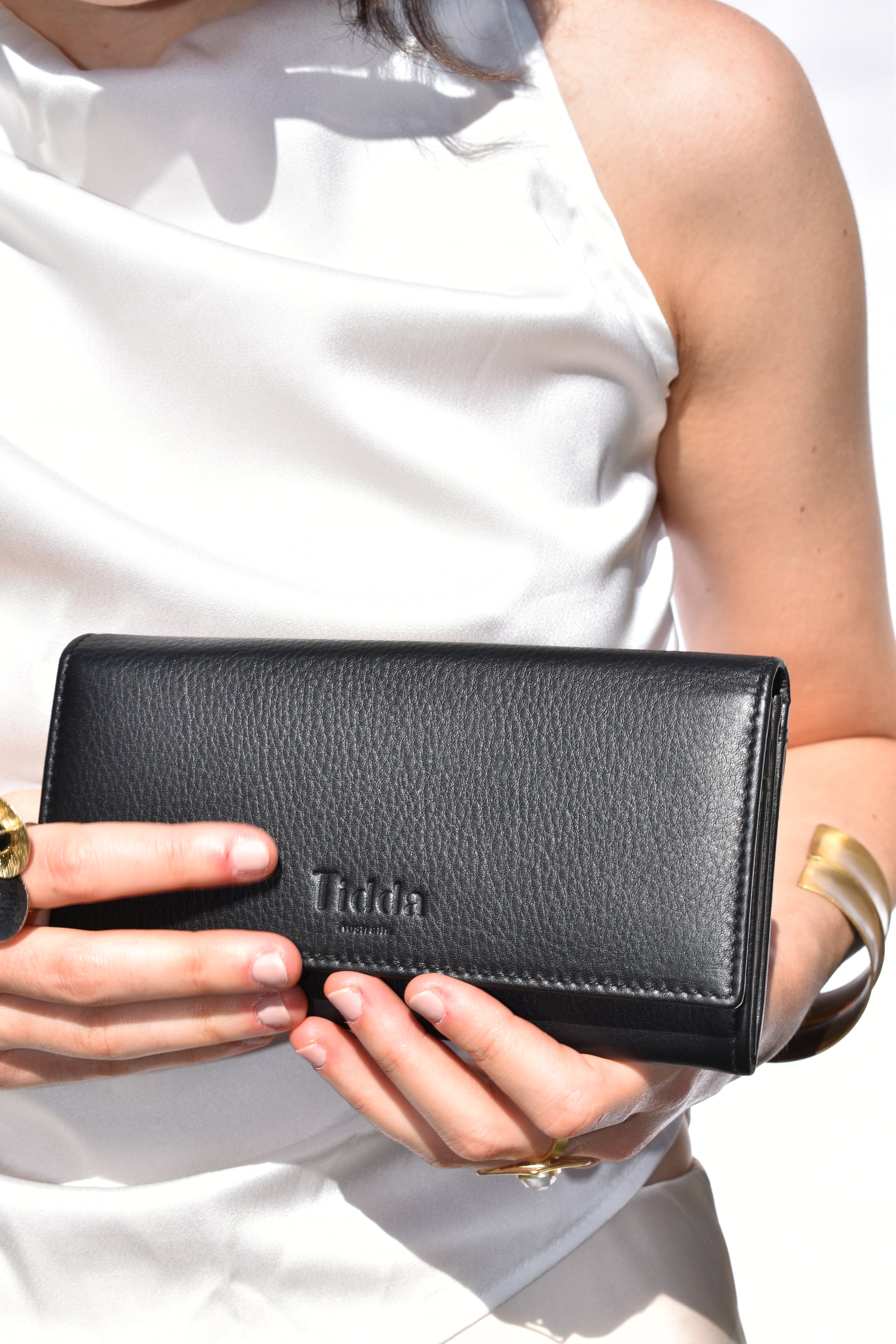 Ningaloo Wallet Black Full Grain Leather - Tidda