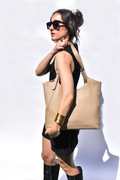 Margaret Tote Sand Full Grain Leather - Tidda