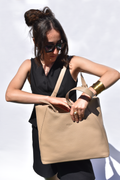 Margaret Tote Sand Full Grain Leather - Tidda