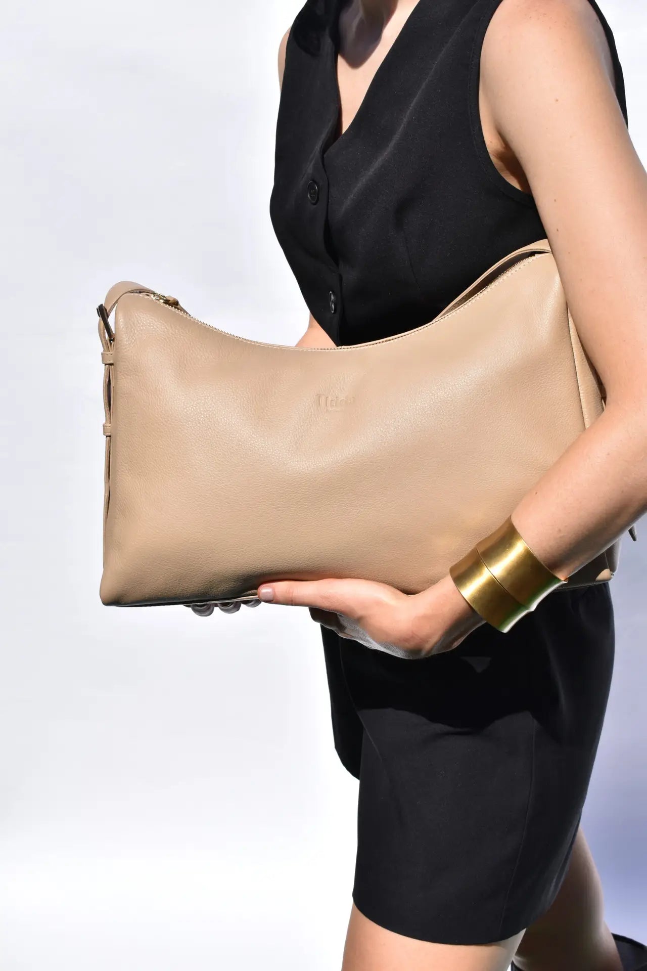Esperance XL Bag Sand Full Grain Leather - Tidda