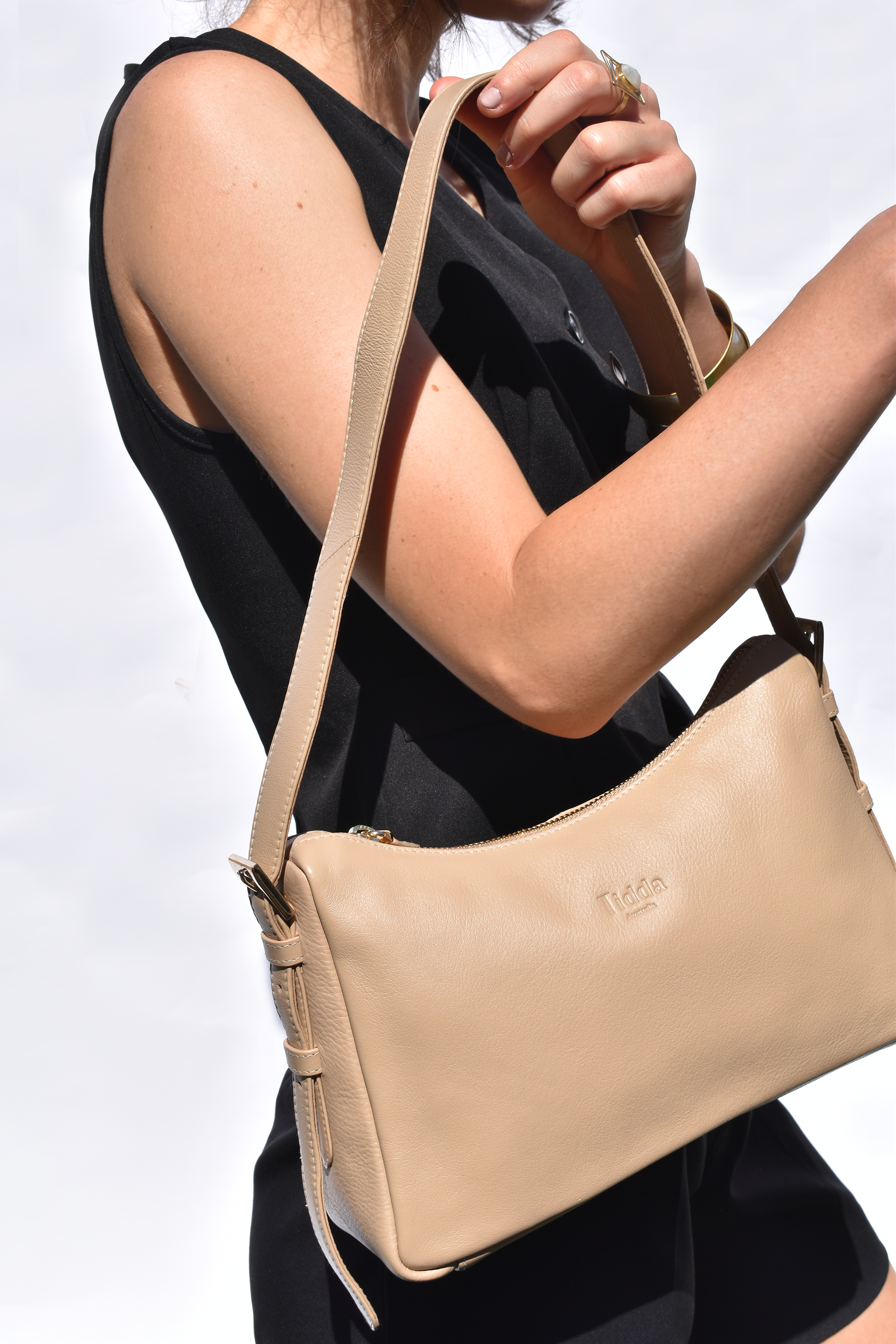 Esperance Bag Sand Full Grain Leather - Tidda