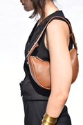 Elizabeth Bag Mud Brown Full Grain Leather - Tidda
