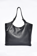 Margaret Tote Black Full Grain Leather - Tidda